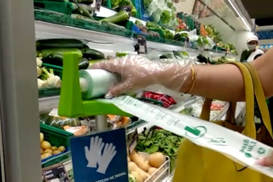 Règles sanitaires au Portugal : l'hypermarché Leclerc à Guimaraes